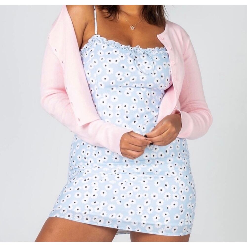 Princess Polly Ella Floral Mini Dress Blue 4